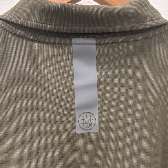 Beretta Polartec Power Air Polo Size XXL Moss Green Golf Office Outdoors Preppy - Picture 7 of 8